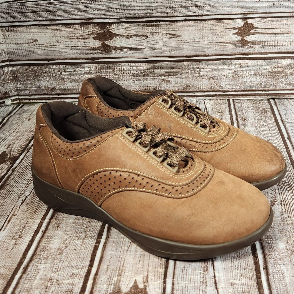SAS TRIPAD COMFORT Women's 7.5 M Casual Walking Lace Up Sneakers Shoes Brown